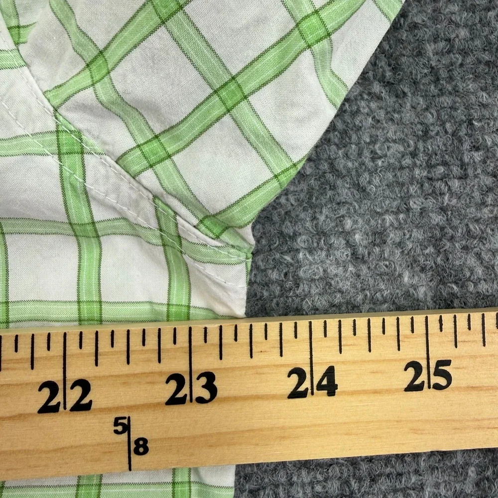 Cinch Shirt Mens Medium‎ Green Plaid Long Sleeve Button Down Western - Picture 9 of 12